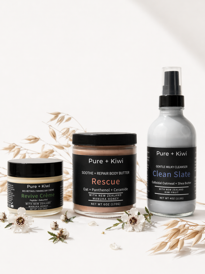 Sensitive Skin Starter Set (Cleanse + Moisturize + Soothe)
