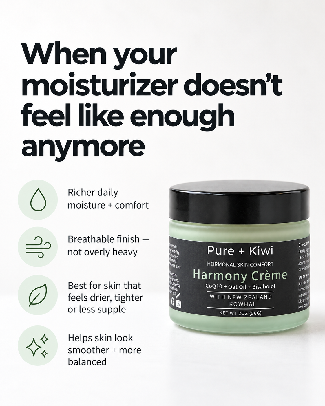 Harmony Crème - Rich Moisturizer for Dry + Changing Skin