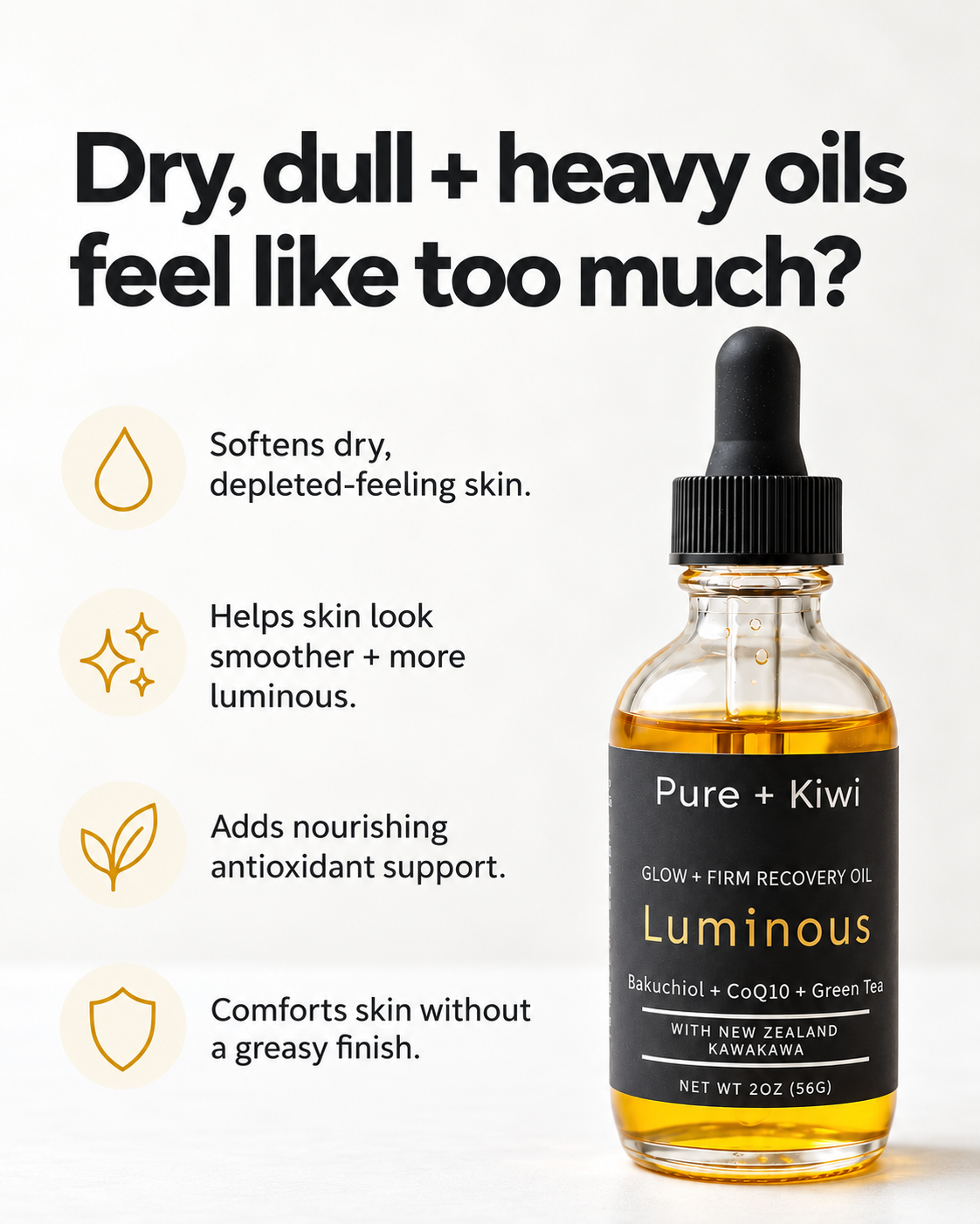 Luminous - Lightweight Face Oil for Dry + Dull Skin
