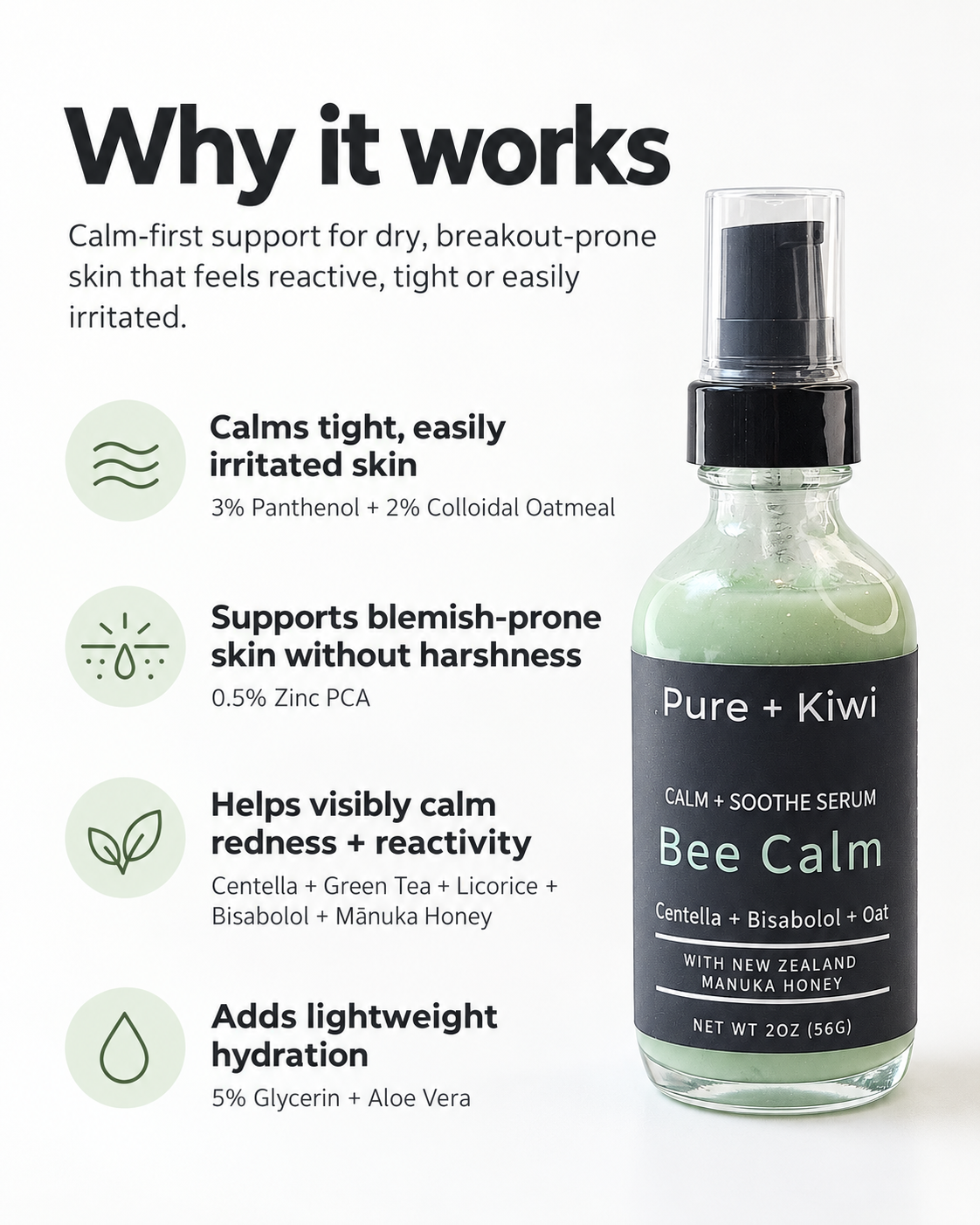 Bee Calm - Calming Serum for Dry + Breakout-Prone