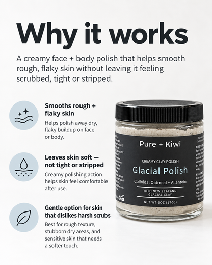 Glacial Polish - Gentle Polish for Rough + Flaky Skin