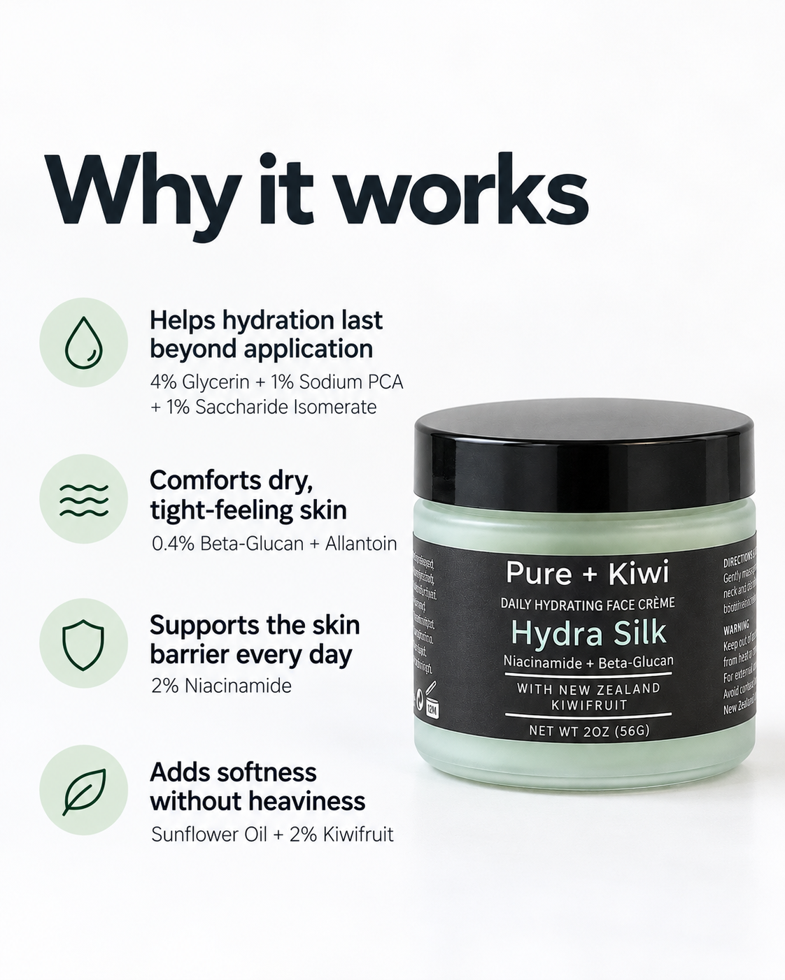 Hydra Silk - Lightweight Moisturizer for Dry + Sensitive Skin
